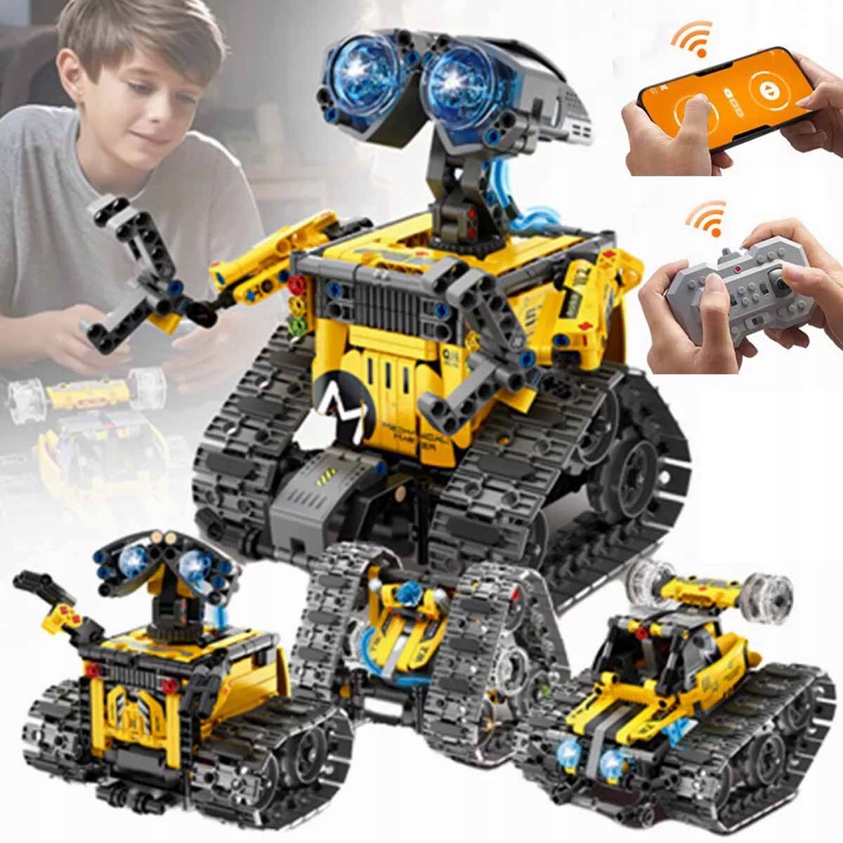 STAVEBNÉ BLOKY PROGRAMOVATEĽNÁ ROBOT APP DIAĽKOVO OVLÁDANÝ STEM